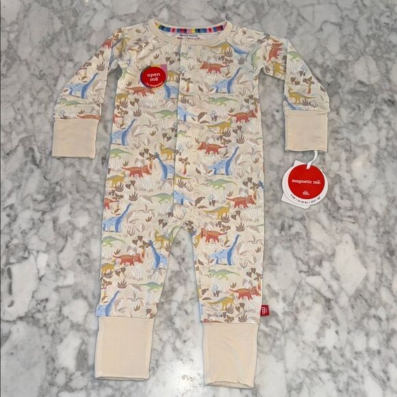 Magnetic Me Modal Colorful Dinosaur Kids Footie - Picture 1 of 4